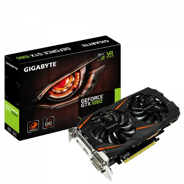 Gigabyte GeForce GTX 1060 WF2 3GB (GV-N1060WF2OC-3GD)