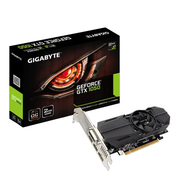 Gigabyte GeForce GTX 1050 OC Low Profile 2GB (GV-N1050OC-2GL)