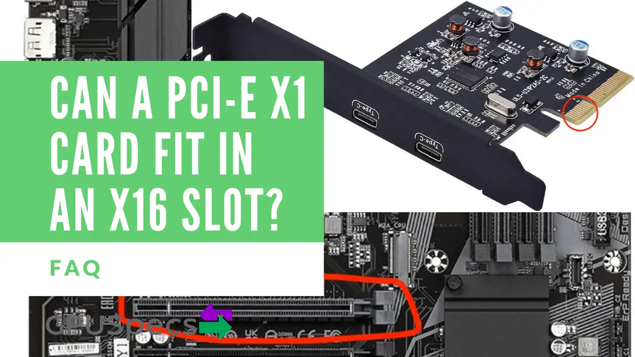 Can a PCI-e x1 Card Fit in an x16 Slot?