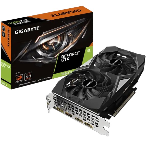 GIGABYTE GeForce GTX 1660 Ti OC 6G (GV-N166TOC-6GD)