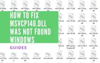 How to fix msvcp140.dll was not found Windows