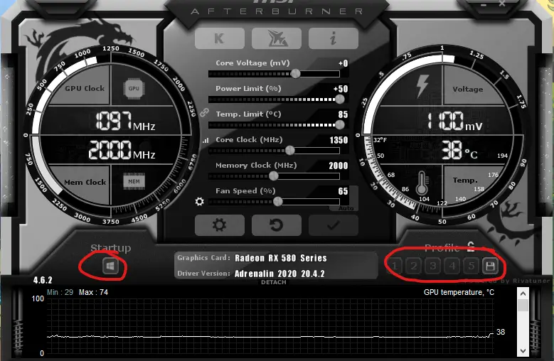 Как включить msi afterburner в cs go