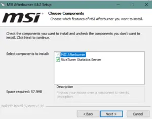 instal the new MSI Kombustor 4.1.27